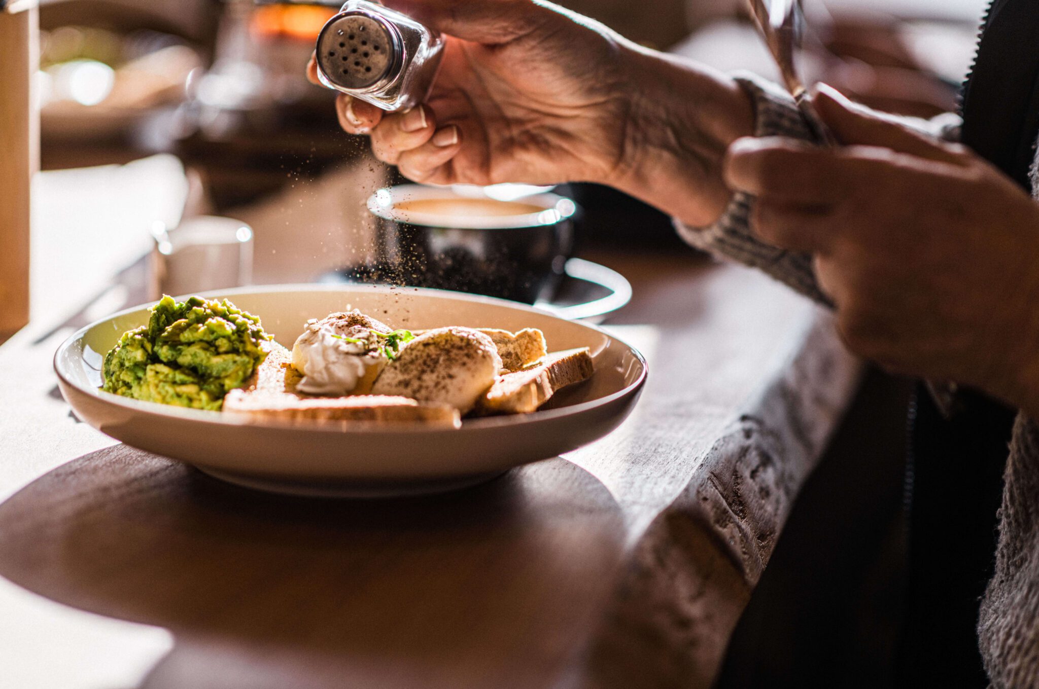 Delicious breakfast served at the Wave's bar in Bristol