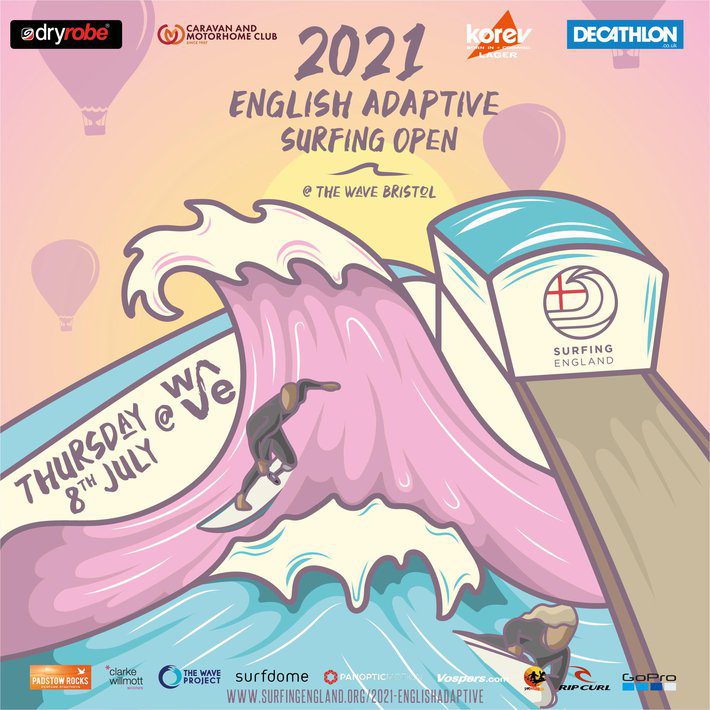 Adaptive surfing open poster 2021