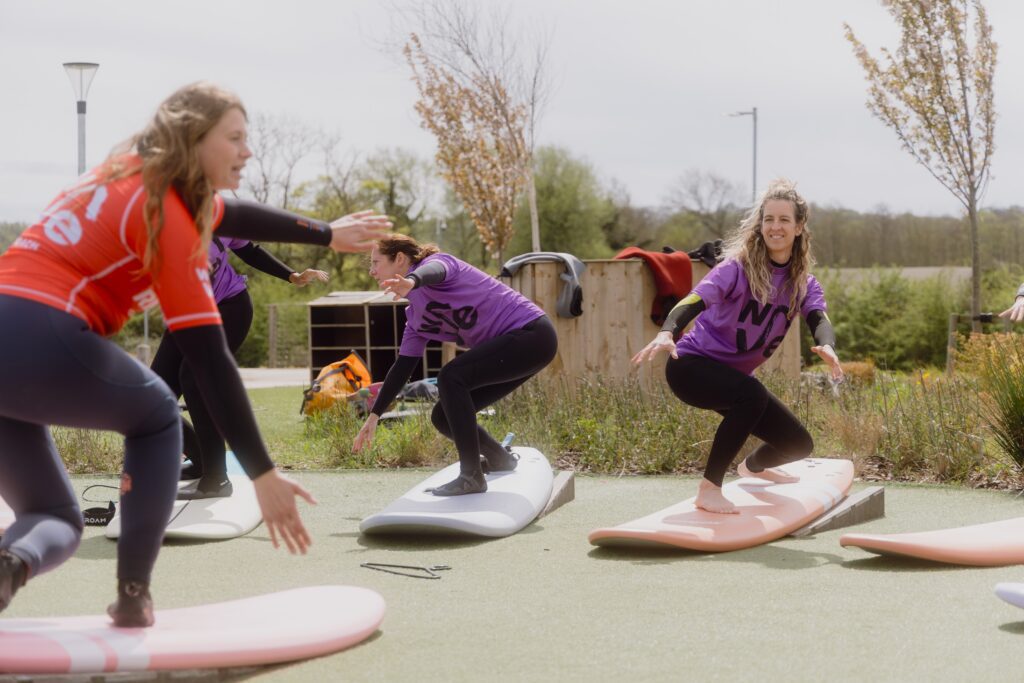 An Improver surf lesson at The Wave in Bristol