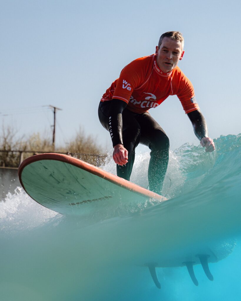 A surfer rides the Intermediate at The Wave Bristol