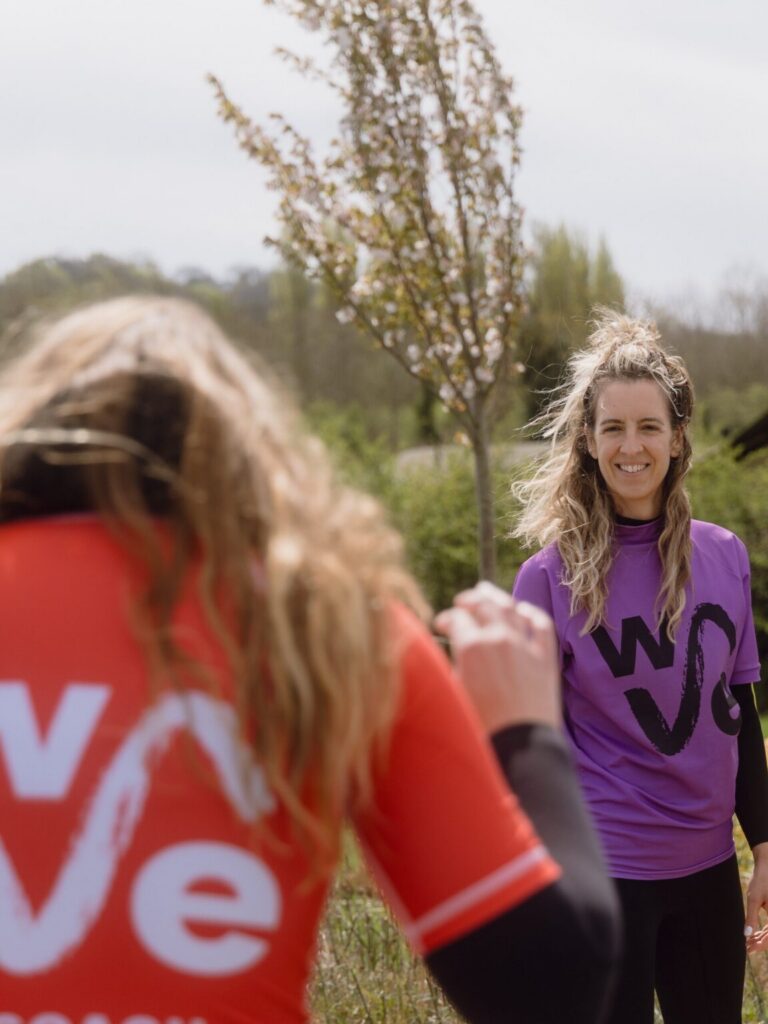 A coach teaches a lesson at The Wave Bristol.