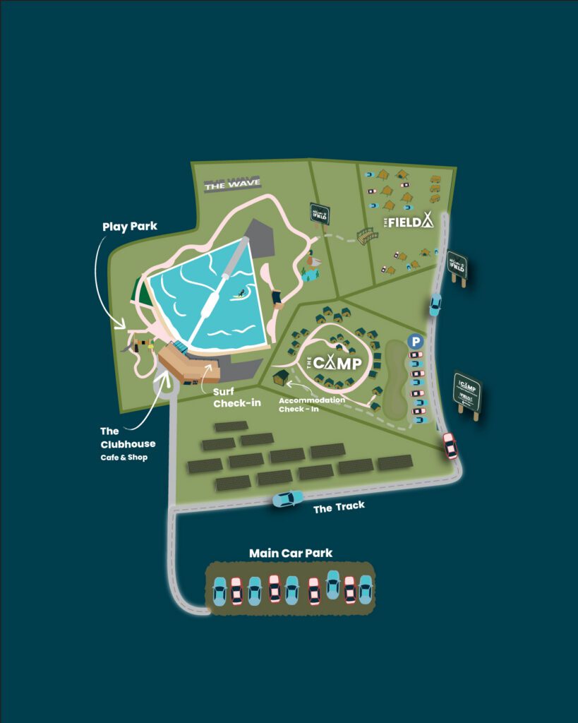 The Wave The Camp The Field Accommodation Sitemap