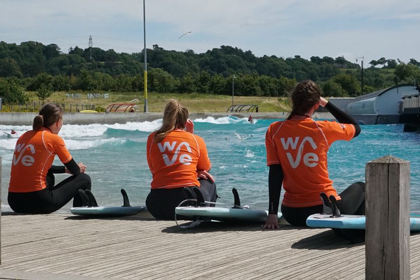 Group of women on shore at Sister Session day