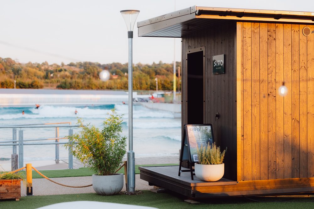 Sivo Sauna at the Wave, exterior view
