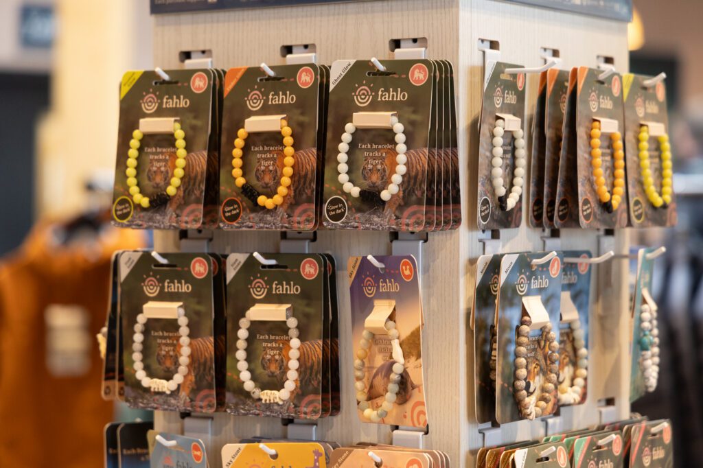 Fahlo Tracking Bracelets stand at The Wave